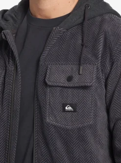 Quiksilver Sweatshirts & Hoodies|Super Swell Zip-Up Hoodie Black Super Swell