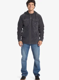 Quiksilver Sweatshirts & Hoodies|Super Swell Zip-Up Hoodie Black Super Swell