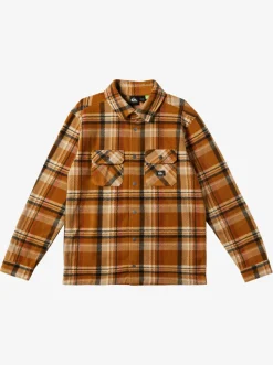 Quiksilver Shirts & Polos|Surf Days Long Sleeve Fleece Shirt Bone Brown Surf Days