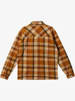Quiksilver Shirts & Polos|Surf Days Long Sleeve Fleece Shirt Bone Brown Surf Days