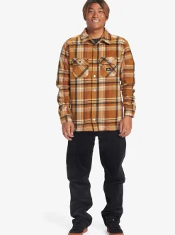 Quiksilver Shirts & Polos|Surf Days Long Sleeve Fleece Shirt Bone Brown Surf Days