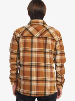 Quiksilver Shirts & Polos|Surf Days Long Sleeve Fleece Shirt Bone Brown Surf Days