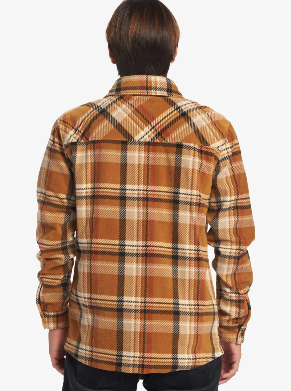 Quiksilver Shirts & Polos|Surf Days Long Sleeve Fleece Shirt Bone Brown Surf Days