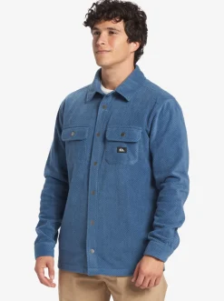 Quiksilver Shirts & Polos|Surf Days Long Sleeve Fleece Shirt Midnight Navy Surf Days