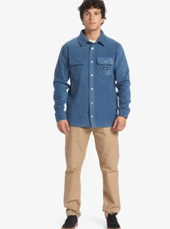 Quiksilver Shirts & Polos|Surf Days Long Sleeve Fleece Shirt Midnight Navy Surf Days