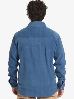 Quiksilver Shirts & Polos|Surf Days Long Sleeve Fleece Shirt Midnight Navy Surf Days
