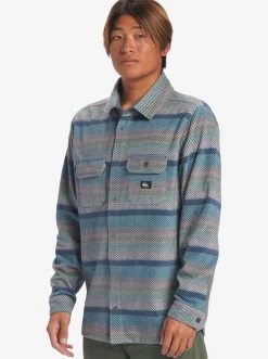 Quiksilver Shirts & Polos|Surf Days Long Sleeve Fleece Shirt Reef Waters Surf Days