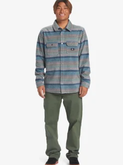 Quiksilver Shirts & Polos|Surf Days Long Sleeve Fleece Shirt Reef Waters Surf Days