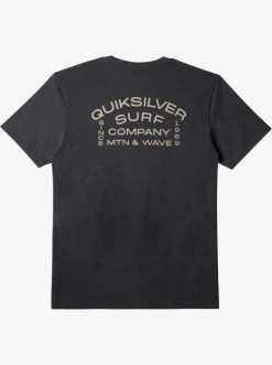 Quiksilver Tees|Surf Lockup T-Shirt Charcoal Heather