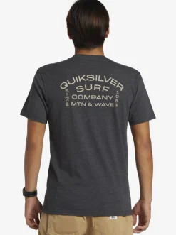 Quiksilver Tees|Surf Lockup T-Shirt Charcoal Heather