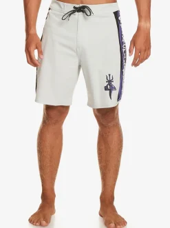Quiksilver Boardshorts|Surfsilk Arch Surfers Of Fortune 18" Boardshorts Grey Violet