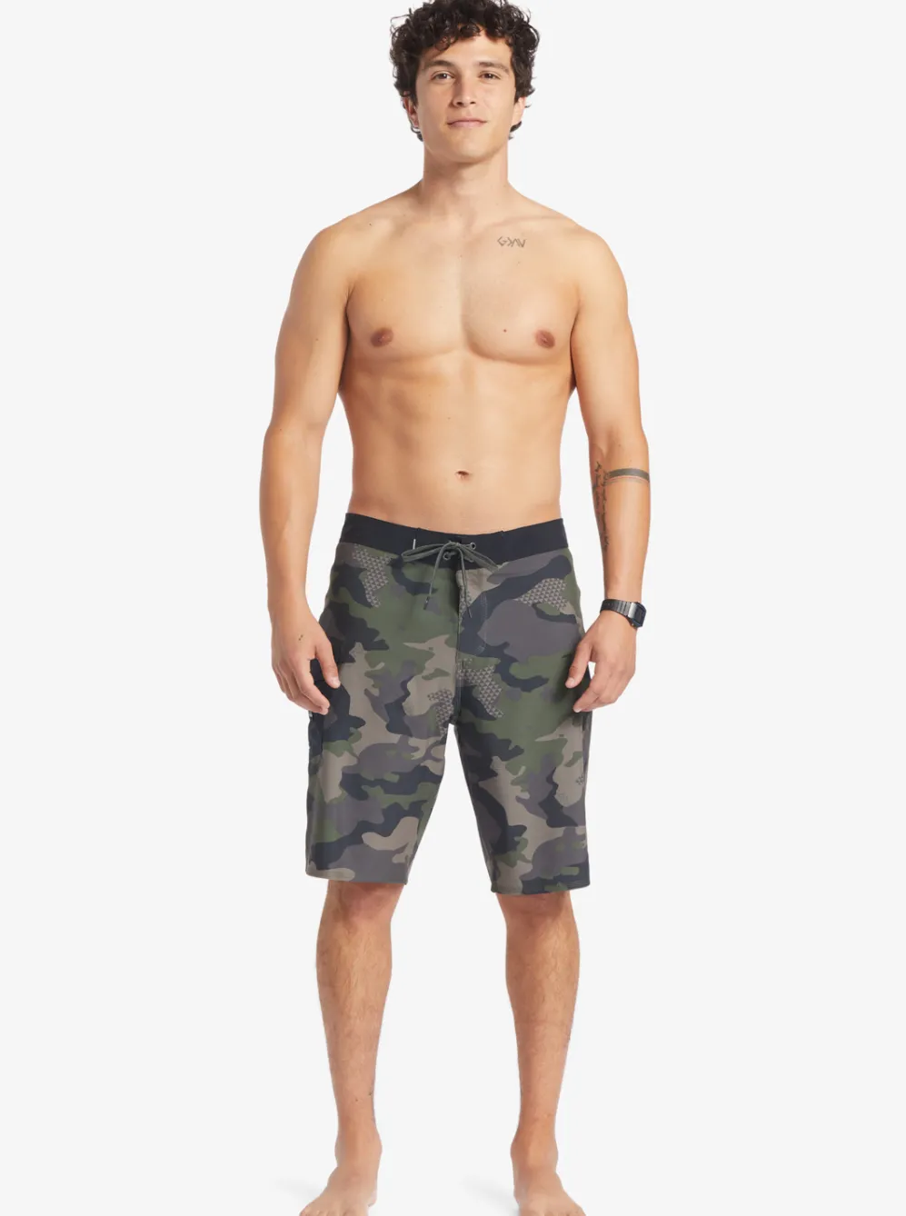 Quiksilver Shorts & Amphibians|Surfsilk Hawaii Camo 21 21" Boardshorts Thyme