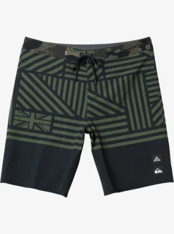 Quiksilver Boardshorts|Surfsilk Hawaii Flag 20 20" Boardshorts Black