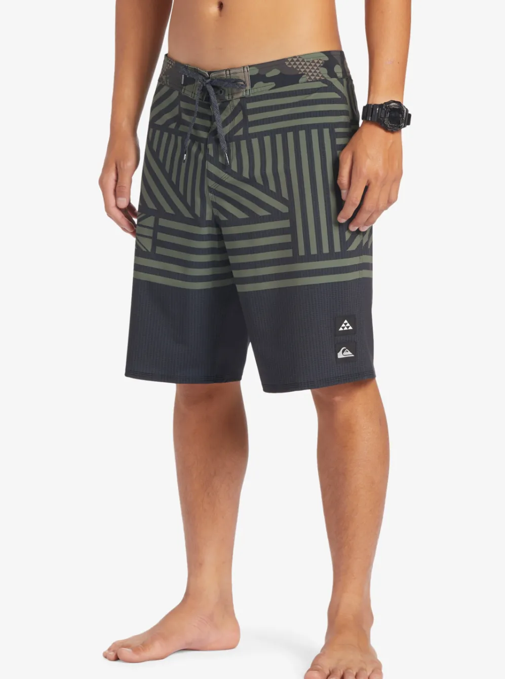 Quiksilver Boardshorts|Surfsilk Hawaii Flag 20 20" Boardshorts Black