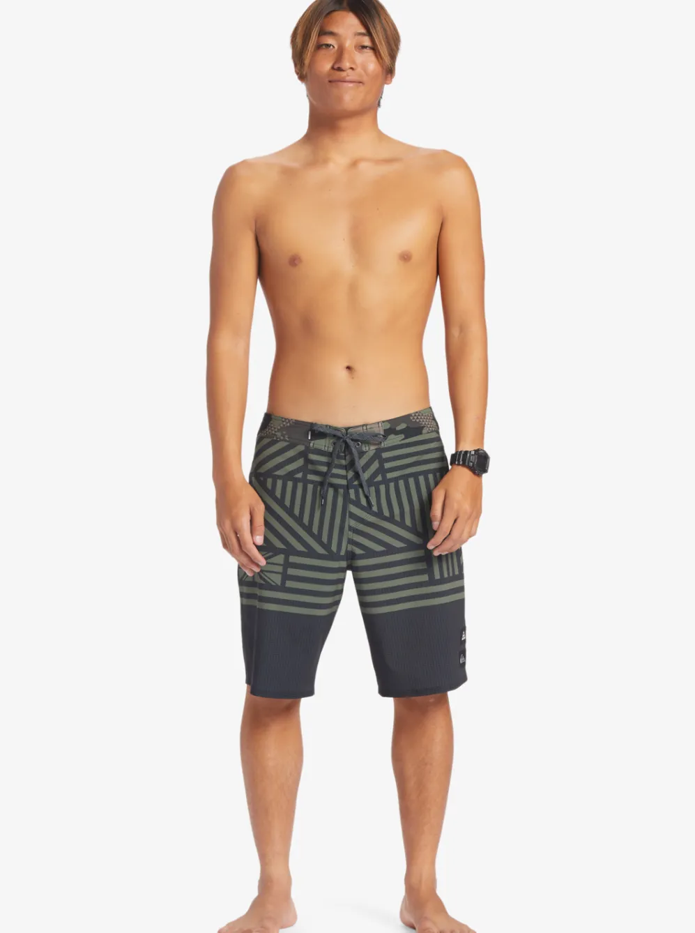 Quiksilver Boardshorts|Surfsilk Hawaii Flag 20 20" Boardshorts Black