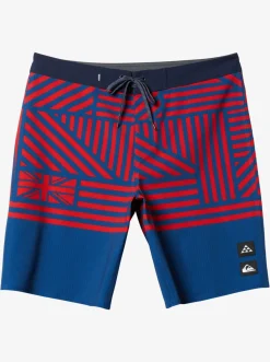 Quiksilver Boardshorts|Surfsilk Hawaii Flag 20 20" Boardshorts Estate Blue