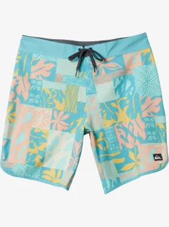Quiksilver Shorts & Amphibians|Surfsilk Hawaii Scallop 19 19" Boardshorts Reef Waters