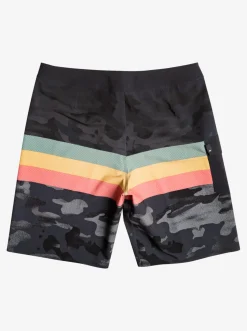 Quiksilver Boardshorts|Surfsilk Hawaii Stripe 20" Boardshorts Black