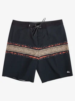 Quiksilver Boardshorts|Surfsilk Mesa Stripe 19" Boardshorts Black
