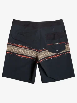 Quiksilver Boardshorts|Surfsilk Mesa Stripe 19" Boardshorts Black