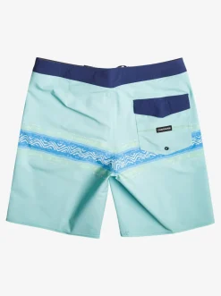 Quiksilver Boardshorts|Surfsilk Mesa Stripe 19" Boardshorts Pastel Turquoise