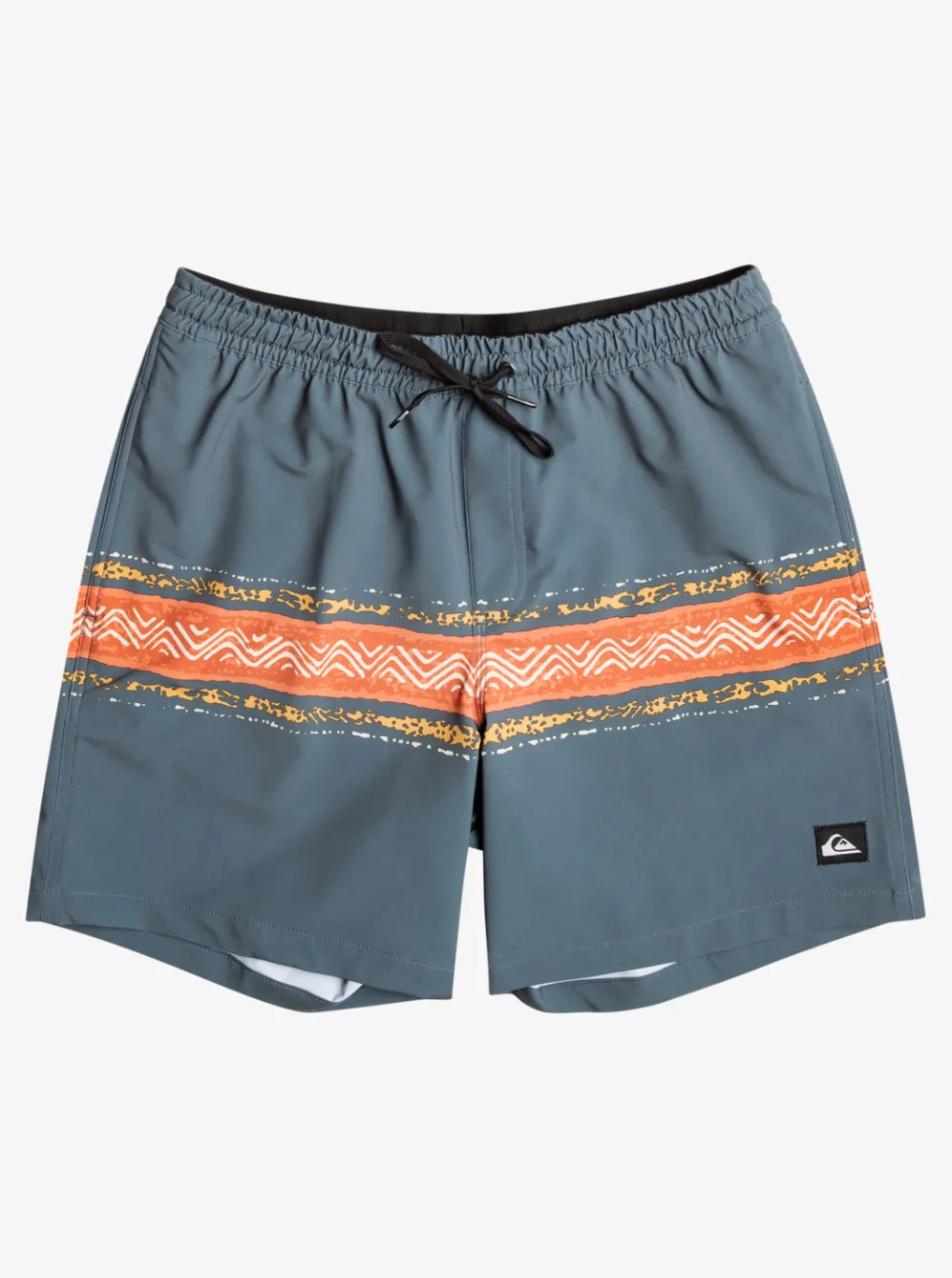 Quiksilver Elastic Waist|Surfsilk Mesa Stripe 17" Volleys Dark Slate