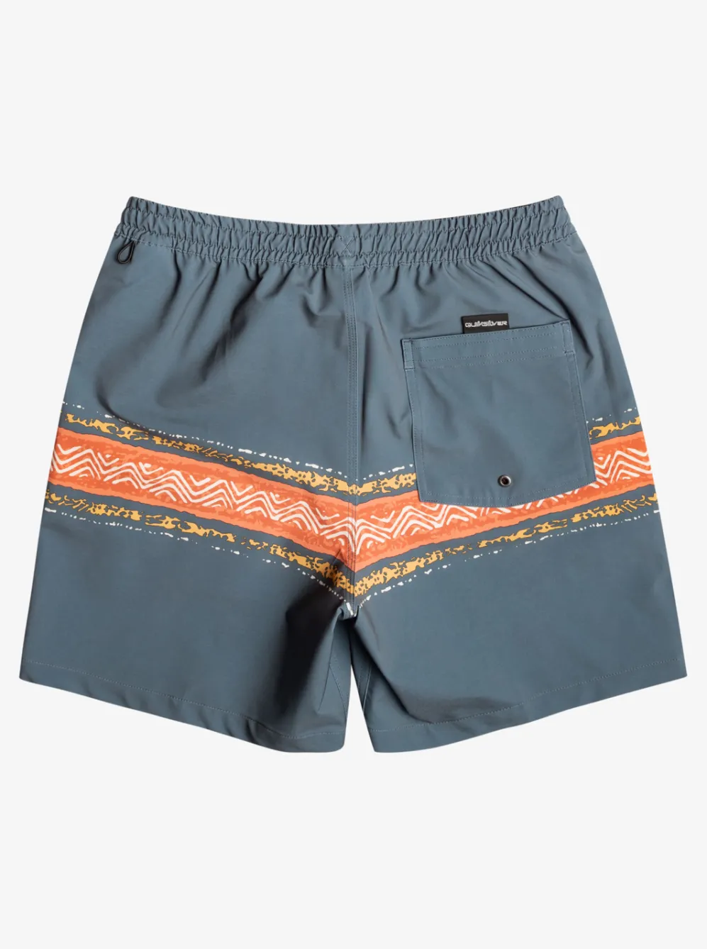 Quiksilver Elastic Waist|Surfsilk Mesa Stripe 17" Volleys Dark Slate