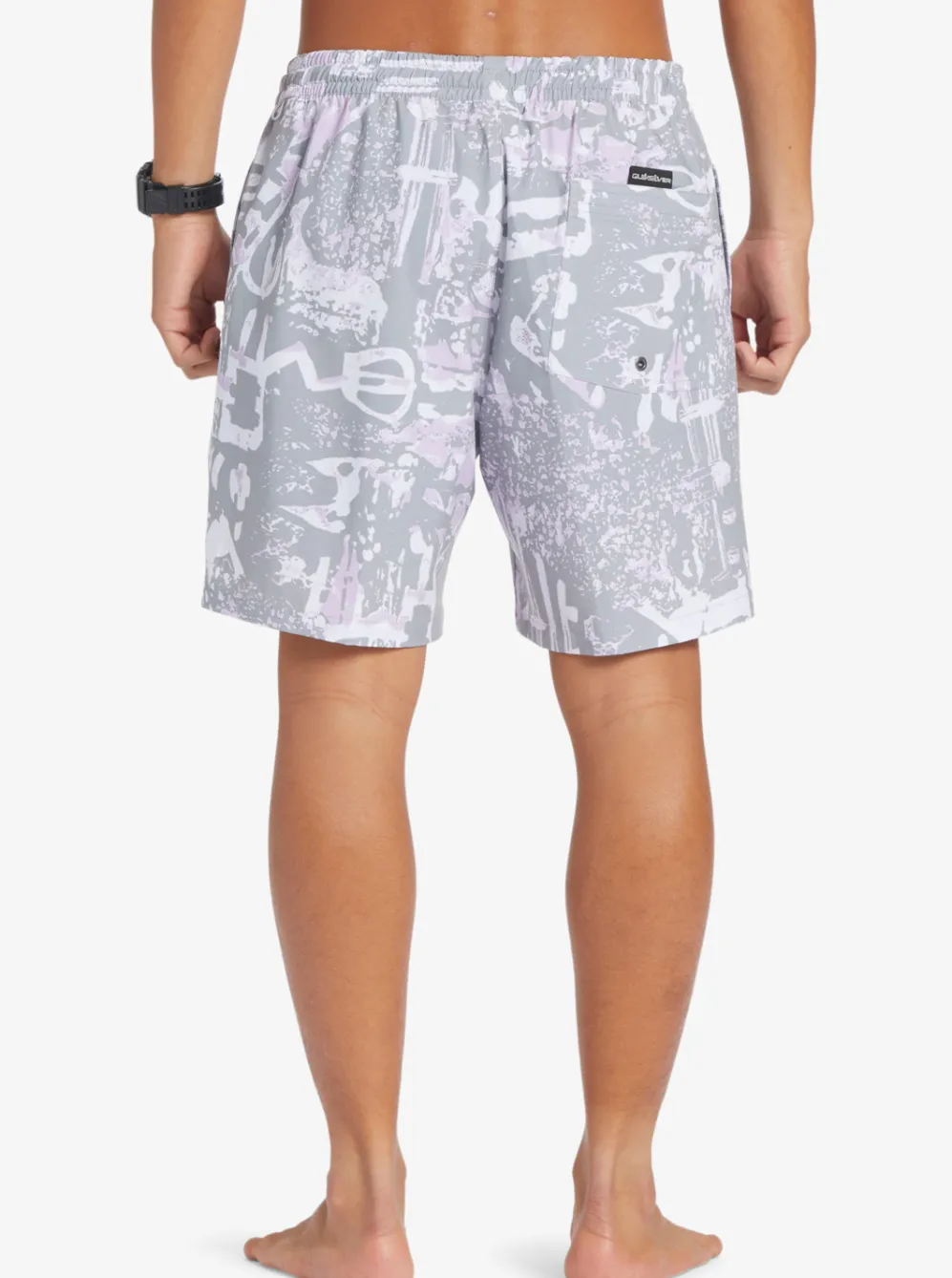 Quiksilver Elastic Waist|Surfsilk Mix 17" Volleys Iron Gate