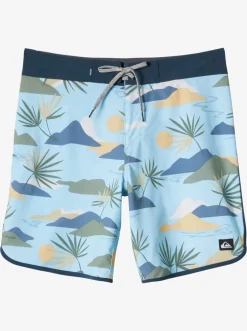 Quiksilver Boardshorts|Surfsilk Scallop 19" Boardshorts Sky Blue
