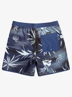 Quiksilver Elastic Waist|Surfsilk Scallop Volley 17" Volleys Naval Accademy
