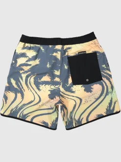 Quiksilver Elastic Waist|Surfsilk Scallop Volley 17" Volleys Black