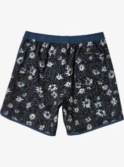 Quiksilver Elastic Waist|Surfsilk Scallop Volley 17" Volleys Midnight Navy