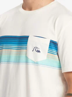 Quiksilver Tees|Swell Vision Stripe Pocket T-Shirt Gardenia