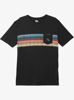 Quiksilver Tees|Swell Vision Stripe Pocket T-Shirt Tarmac