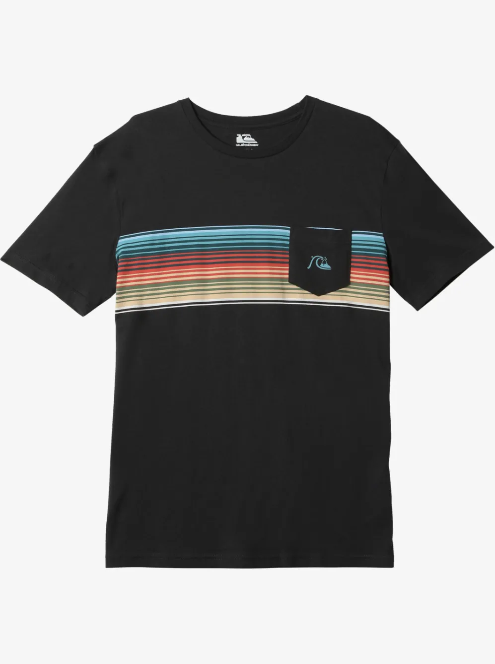 Quiksilver Tees|Swell Vision Stripe Pocket T-Shirt Tarmac