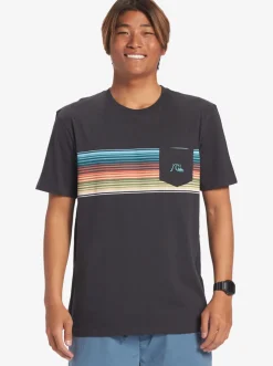 Quiksilver Tees|Swell Vision Stripe Pocket T-Shirt Tarmac