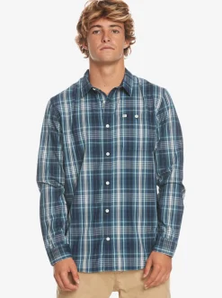 Quiksilver Shirts & Polos|Swinton Long Sleeve Shirt Navy Blazer Swinton