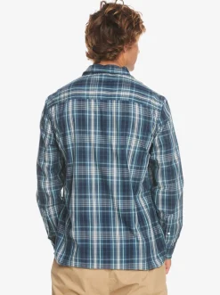 Quiksilver Shirts & Polos|Swinton Long Sleeve Shirt Navy Blazer Swinton