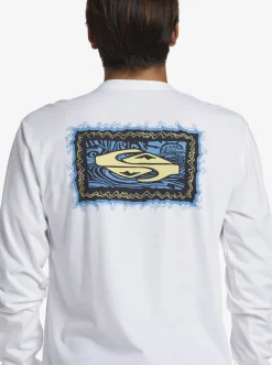 Quiksilver Tees|Taking Roots Long Sleeve T-Shirt White