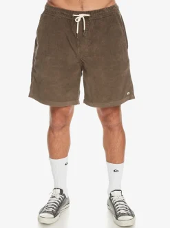 Quiksilver Shorts & Amphibians|Taxer Cord Shorts Major Brown