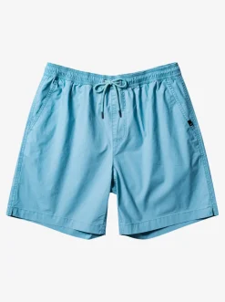 Quiksilver Shorts & Amphibians|Taxer Elastic Waist Shorts Cameo Blue