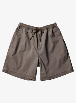 Quiksilver Shorts & Amphibians|Taxer Elastic Waist Shorts Chocolate Chip
