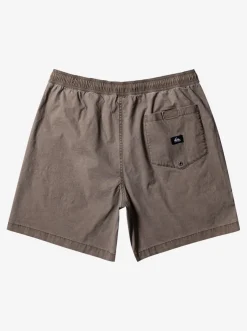 Quiksilver Shorts & Amphibians|Taxer Elastic Waist Shorts Chocolate Chip
