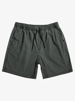 Quiksilver Shorts & Amphibians|Taxer Elastic Waist Shorts Black
