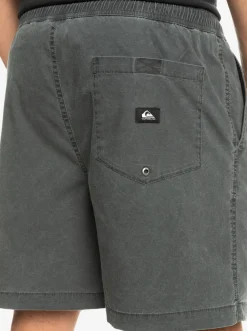 Quiksilver Shorts & Amphibians|Taxer Elastic Waist Shorts Black