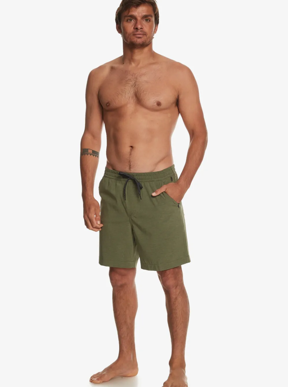 Quiksilver Boardshorts|Taxer Heather 18" Amphibian Boardshorts Four Leaf Clover