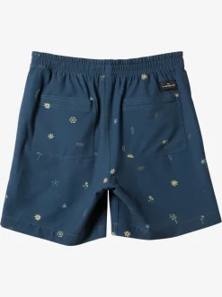 Quiksilver Boardshorts|Taxer Print 18" Amphibian Boardshorts Bering Sea