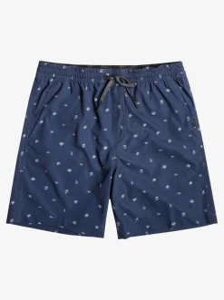 Quiksilver Boardshorts|Taxer Print 18" Amphibian Boardshorts Naval Accademy