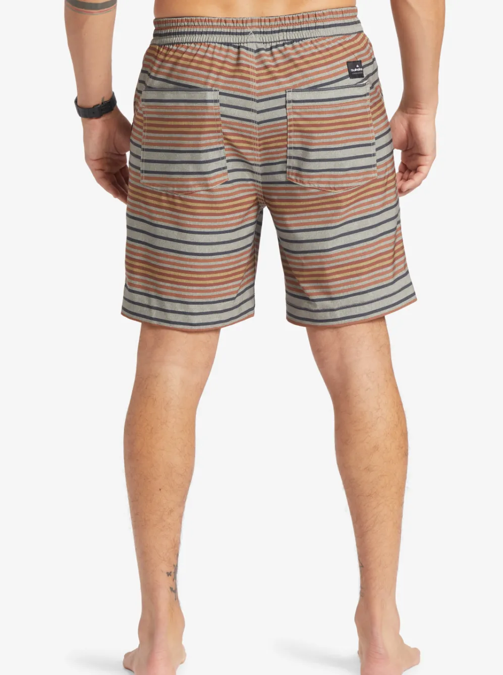 Quiksilver Boardshorts|Taxer Print 18" Amphibian Boardshorts Horizon Birch Taxer