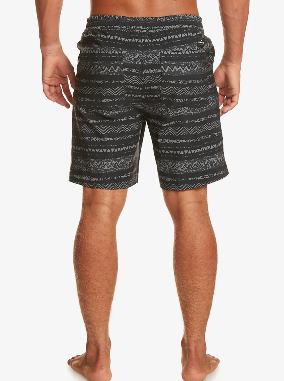 Quiksilver Boardshorts|Taxer Print 18" Amphibian Boardshorts Black